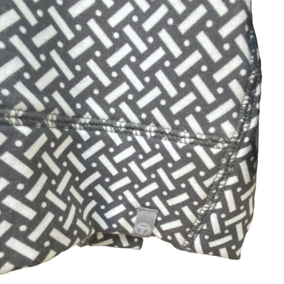 T by Talbots Top Size Small Cozy Pullover Gray Geo Print Long Sleeve Modal - Picture 7 of 9